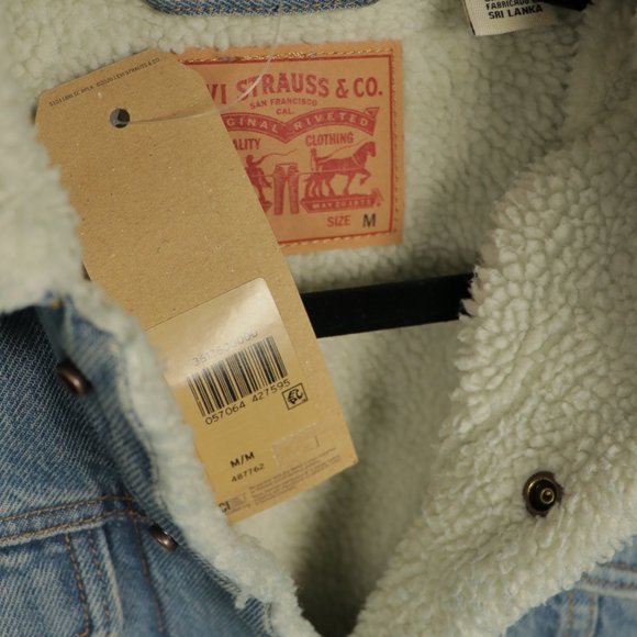 Levi's Original Trucker Jacket Sherpa **NWT** - Picture 5 of 7